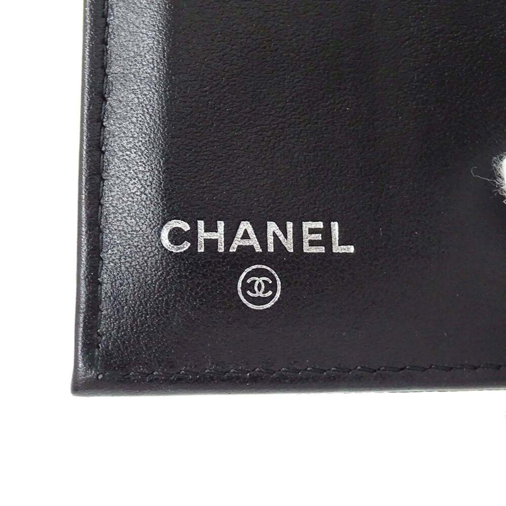 CHANEL Black Caviar Leather Logo Wallet - Picture 5 of 13